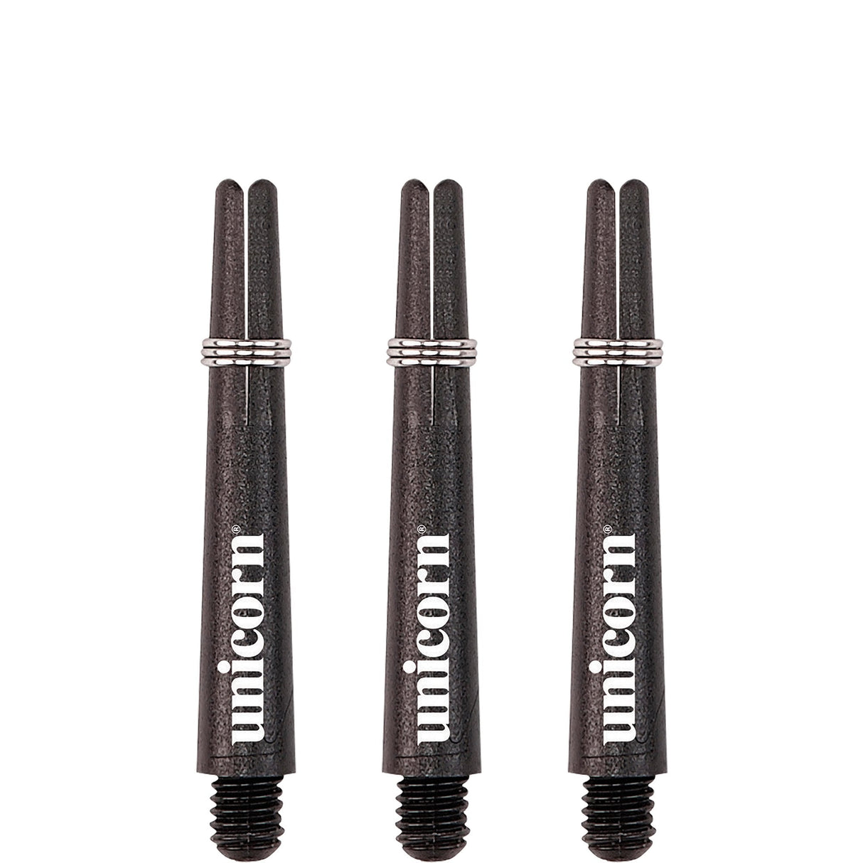 Unicorn Gripper 3 Dart Shafts - Nylon Stems - Black Short
