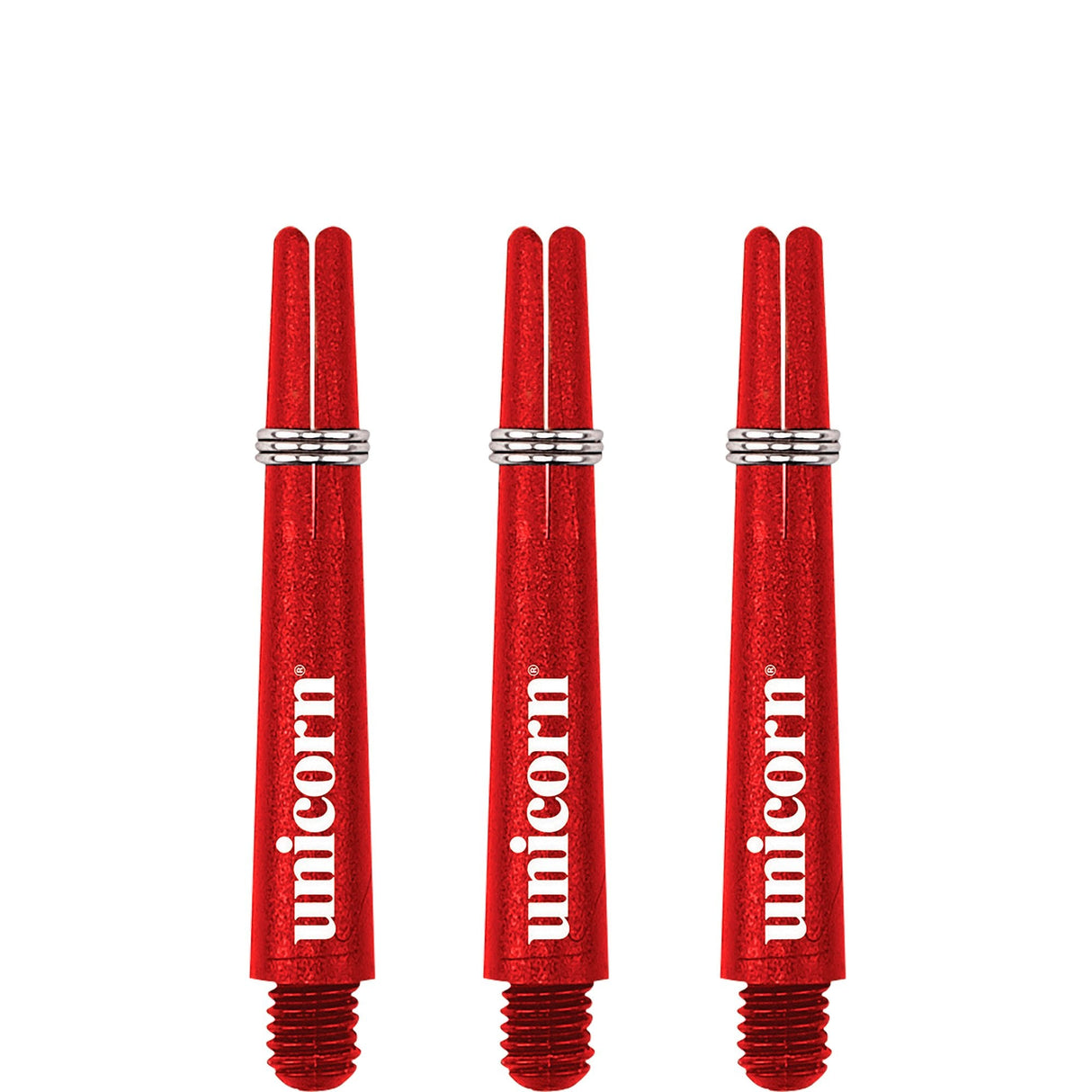 Unicorn Gripper 3 Dart Shafts - Nylon Stems - Red Short