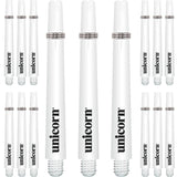 Unicorn Gripper 3 Dart Shafts - VALUE PACK - 5 Sets - White Medium