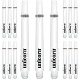 Unicorn Gripper 3 Dart Shafts - VALUE PACK - 5 Sets - White Medium