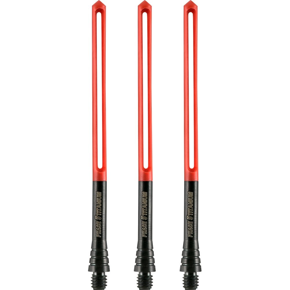Unicorn Phase 5 Dart Shafts - Titanium Stems - Screw In Top Black