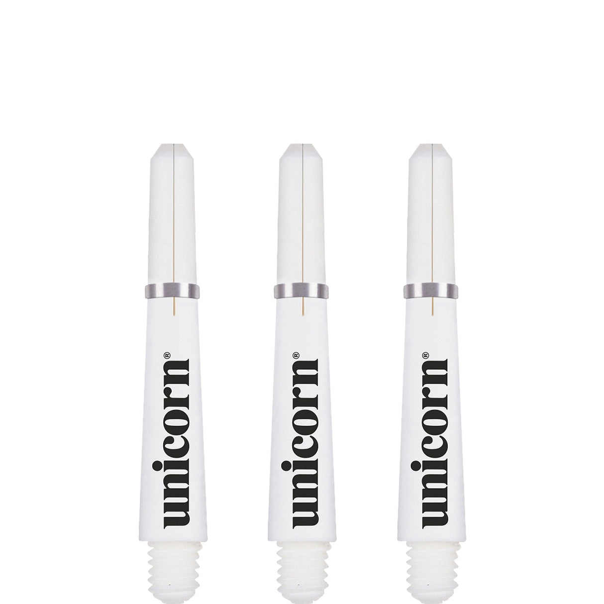 Unicorn Gripper 4 Dart Shafts - White Short