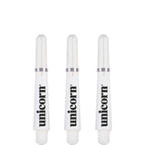 Unicorn Gripper 4 Dart Shafts - White Short