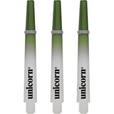 Unicorn Gripper 3 Two Tone Dart Shafts - White & Green Medium