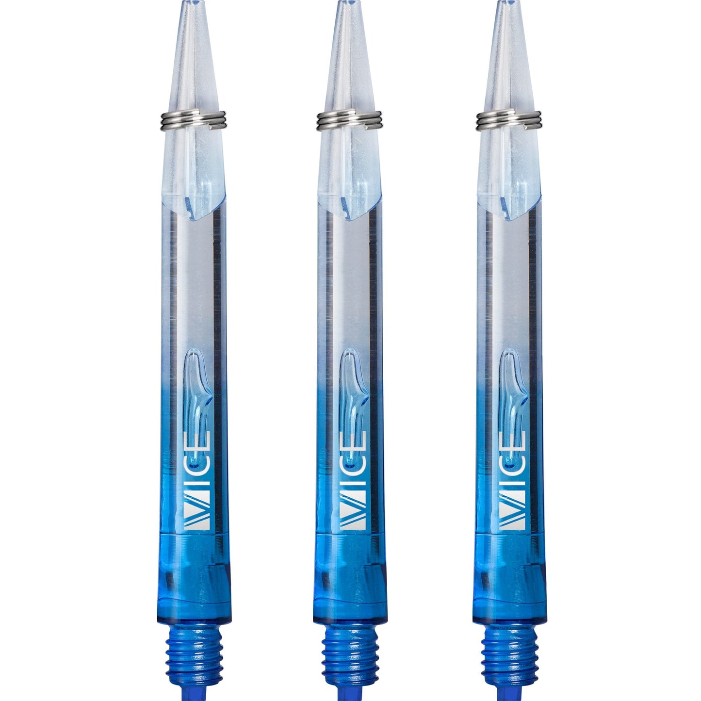 One80 Vice Gradient Shafts - Clear - Blue Medium