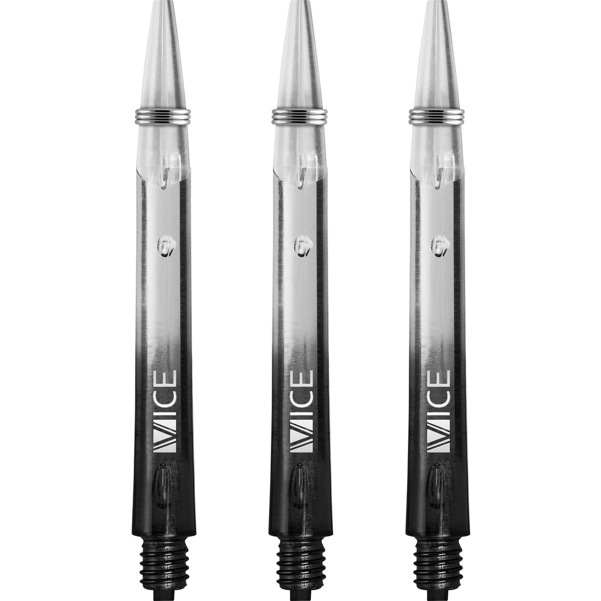 One80 Vice Gradient Shafts - Clear - Black Medium