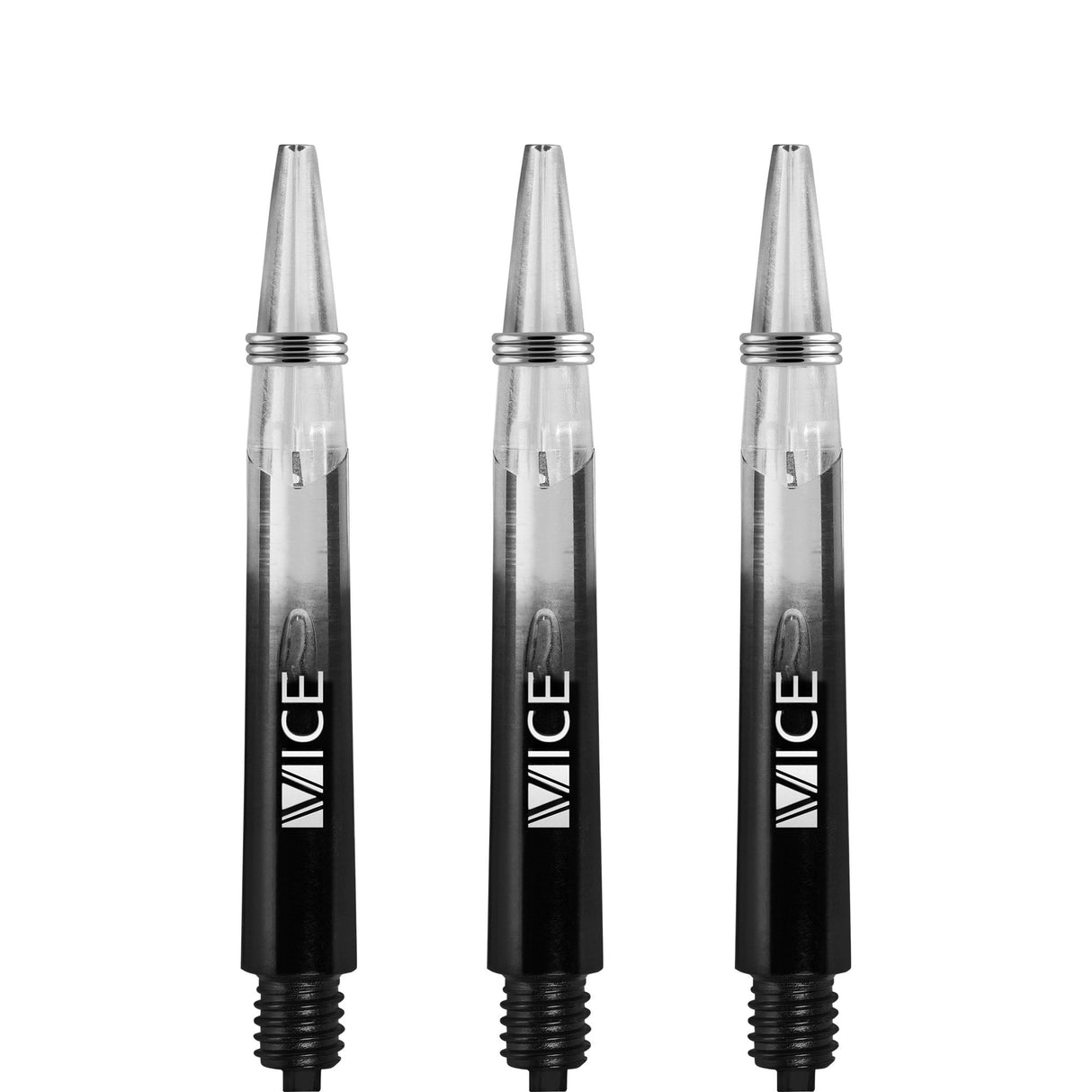 One80 Vice Gradient Shafts - Clear - Black Tweenie