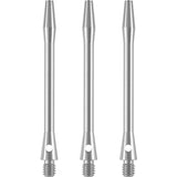 Designa Aluminium Shafts - Metal Dart Stems - Silver Long