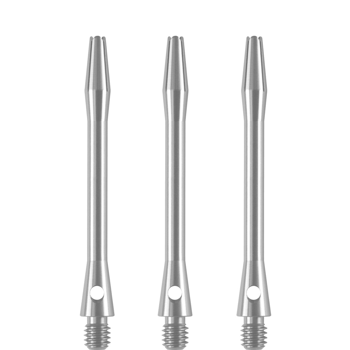 Designa Aluminium Shafts - Metal Dart Stems - Silver Medium
