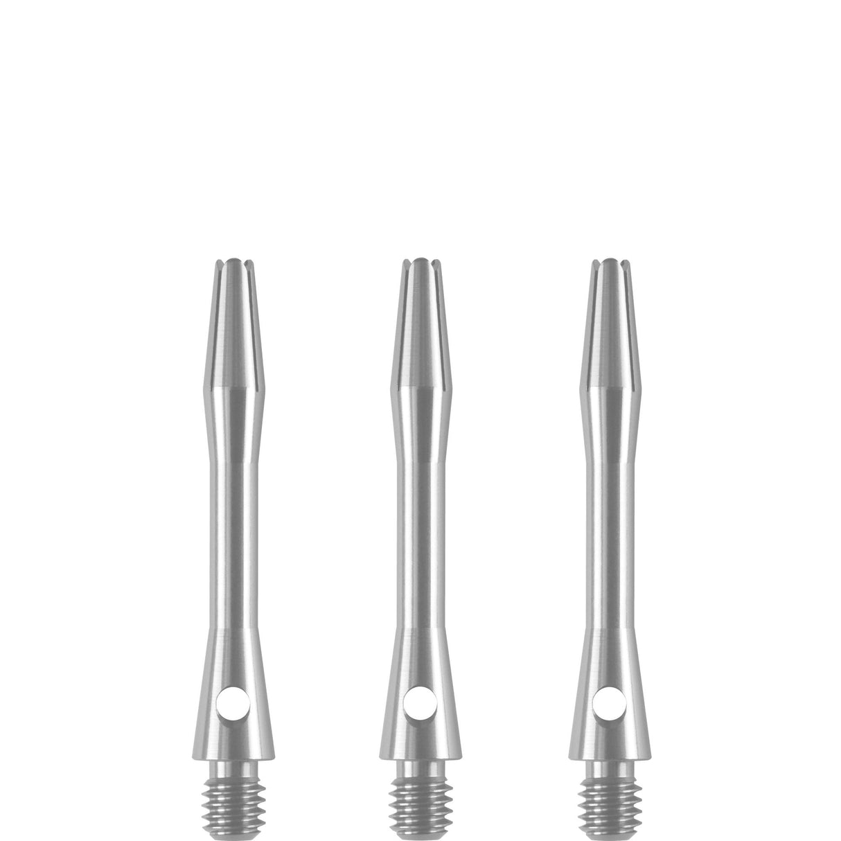Designa Aluminium Shafts - Metal Dart Stems - Silver Short