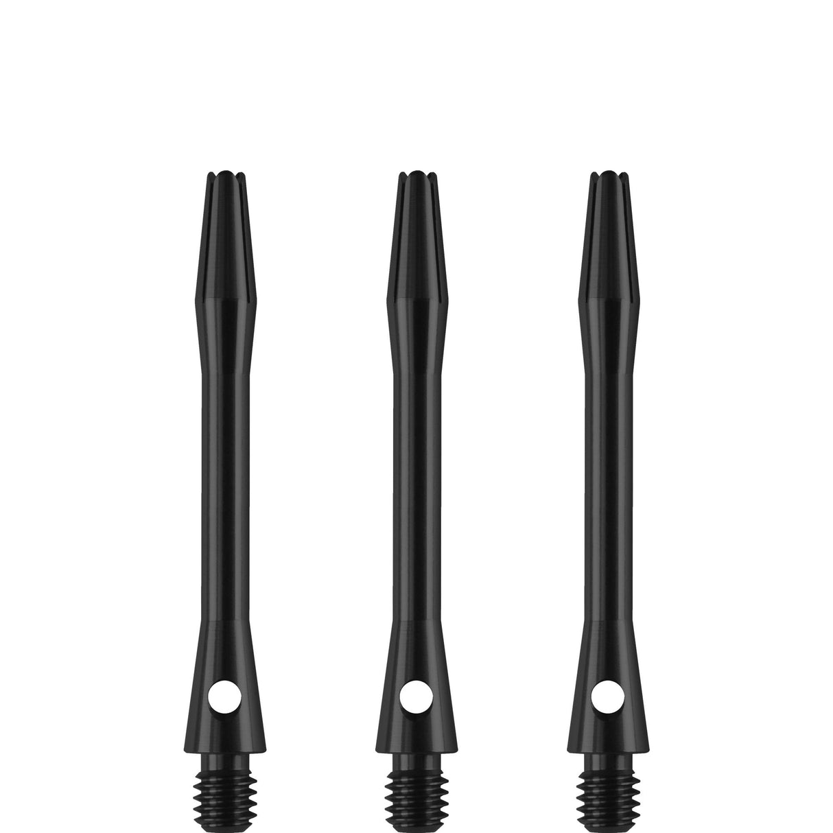 Designa Aluminium Shafts - Metal Dart Stems - Black Tweenie