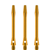 Designa Aluminium Shafts - Metal Dart Stems - Gold Medium