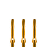 Designa Aluminium Shafts - Metal Dart Stems - Gold Extra Short