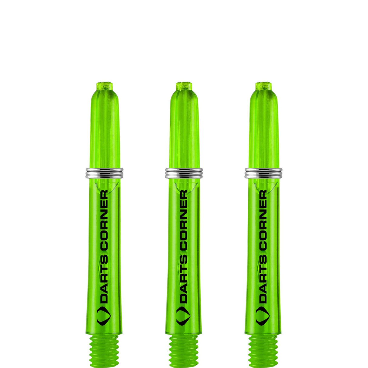 Darts Corner Polycarbonate Shafts - Dart Stems - Green Short