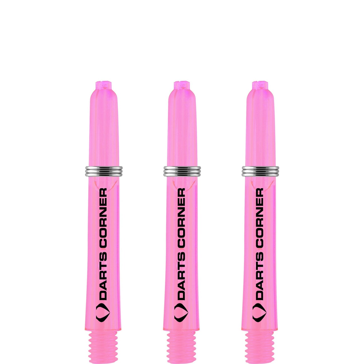 Darts Corner Polycarbonate Shafts - Dart Stems - Pink Short