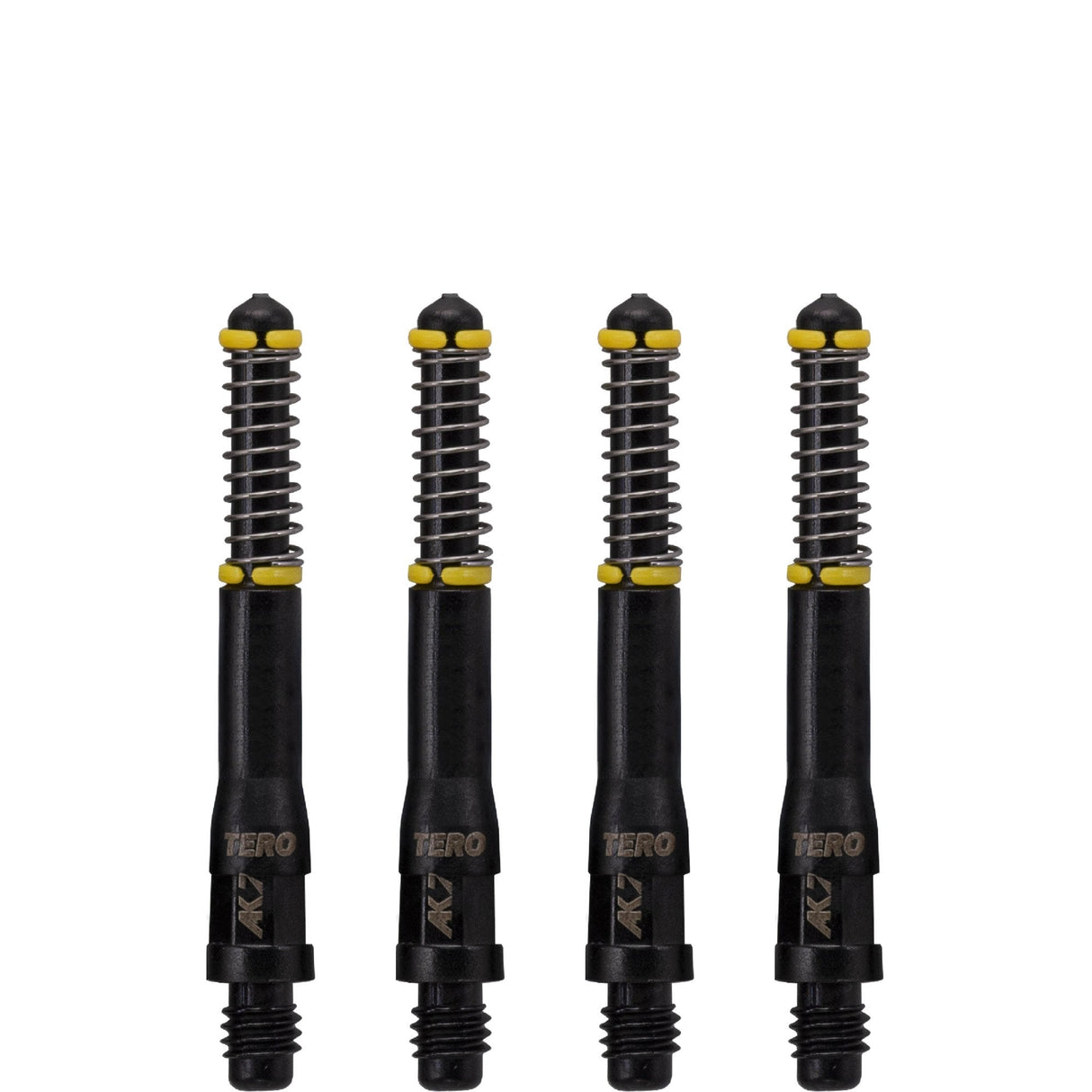 Cuesoul - Dart Shafts - Tero Flight System - AK7 - Standard - Set of 4 - Black Cuesoul 37mm