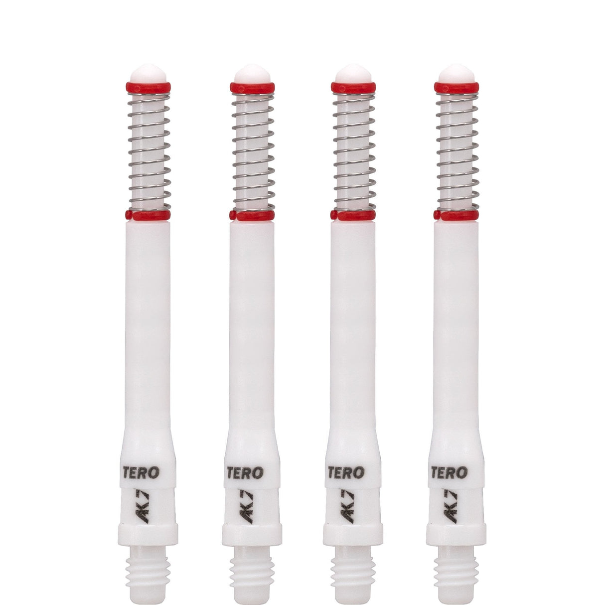 Cuesoul - Dart Shafts - Tero Flight System - AK7 - Standard - Set of 4 - White Cuesoul 47mm