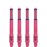 Cuesoul - Dart Shafts - Tero Flight System - AK7 - Standard - Set of 4 - Pink Cuesoul 43.5mm