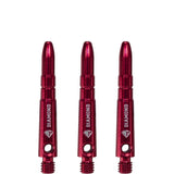Cuesoul - Aluminium Dart Shafts - Diamond - Value Pack - 4 sets - Red Short