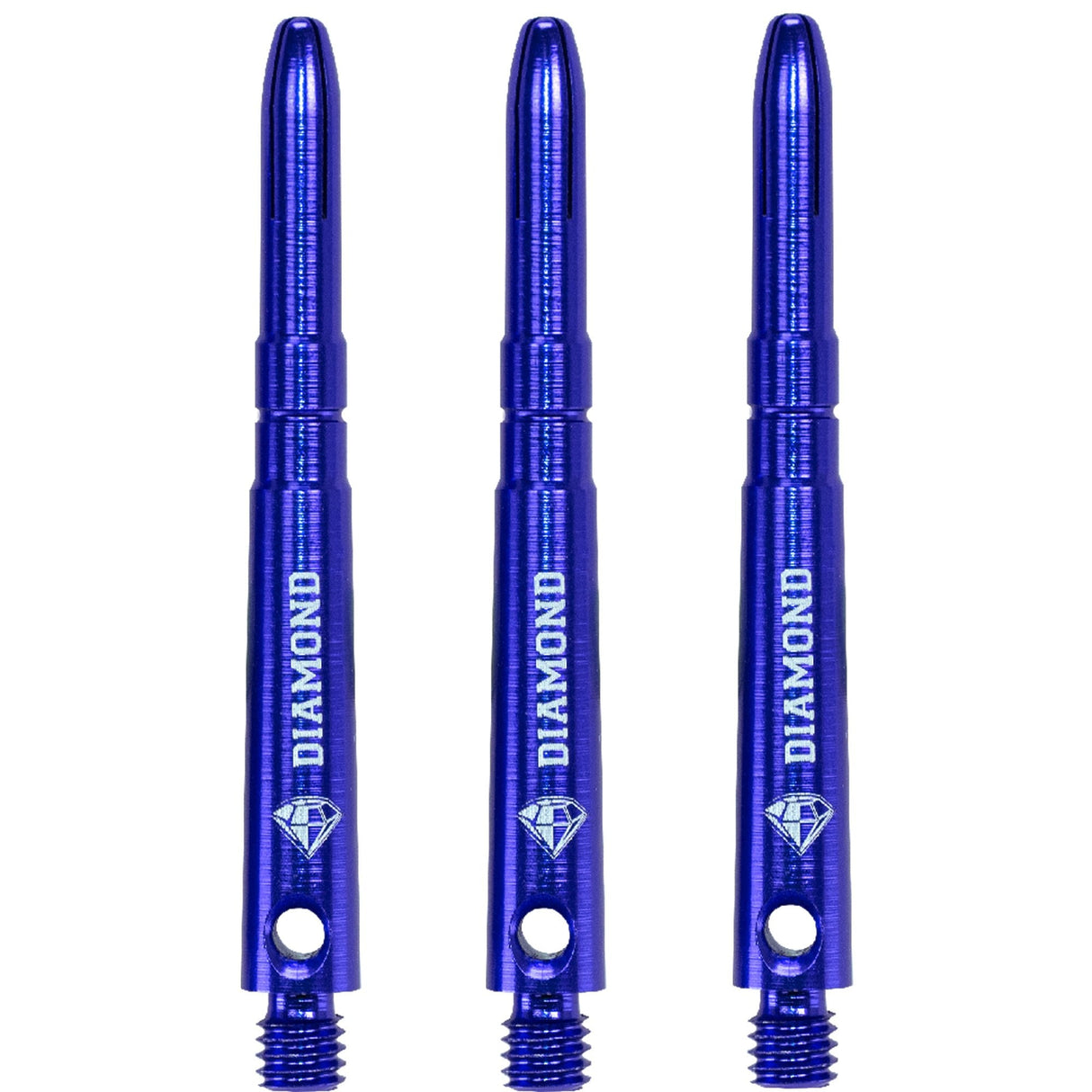 Cuesoul - Aluminium Dart Shafts - Diamond - Value Pack - 4 sets - Blue Medium
