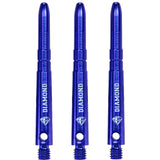 Cuesoul - Aluminium Dart Shafts - Diamond - Value Pack - 4 sets - Blue Medium