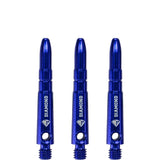 Cuesoul - Aluminium Dart Shafts - Diamond - Value Pack - 4 sets - Blue Short