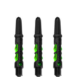 Harrows Carbon ST Shafts - Dart Stems - Black & Green Short