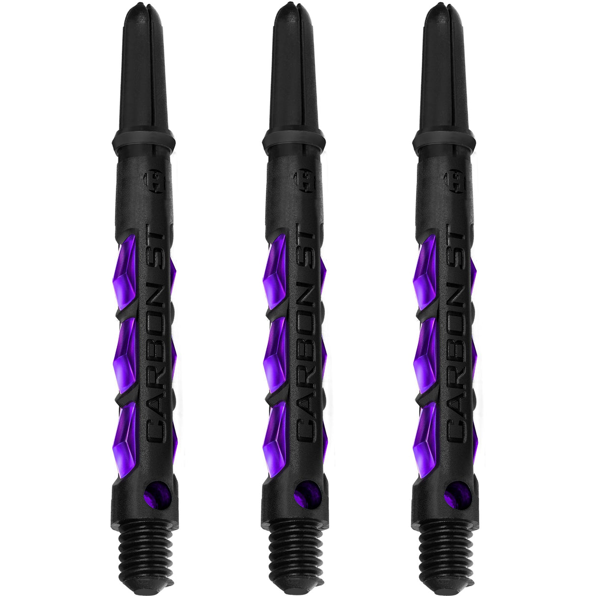 Harrows Carbon ST Shafts - Dart Stems - Black & Purple Medium