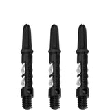 Harrows Carbon ST Shafts - Dart Stems - Black & White Short
