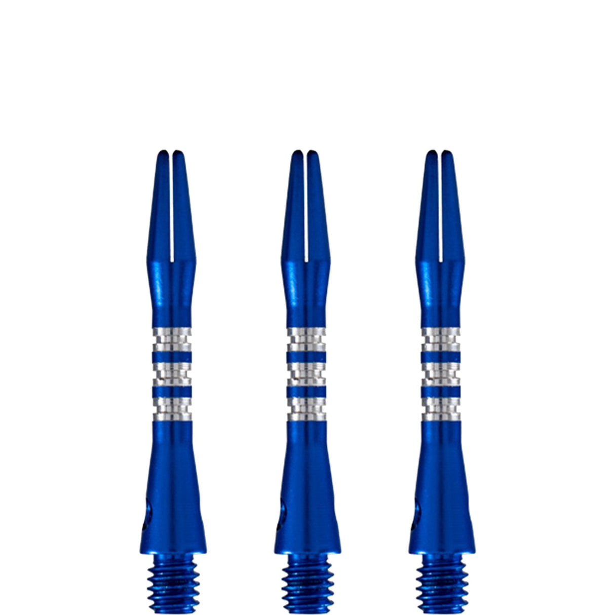 Shot Pyramid Dart Shafts - Aluminium Anodised - Blue Short