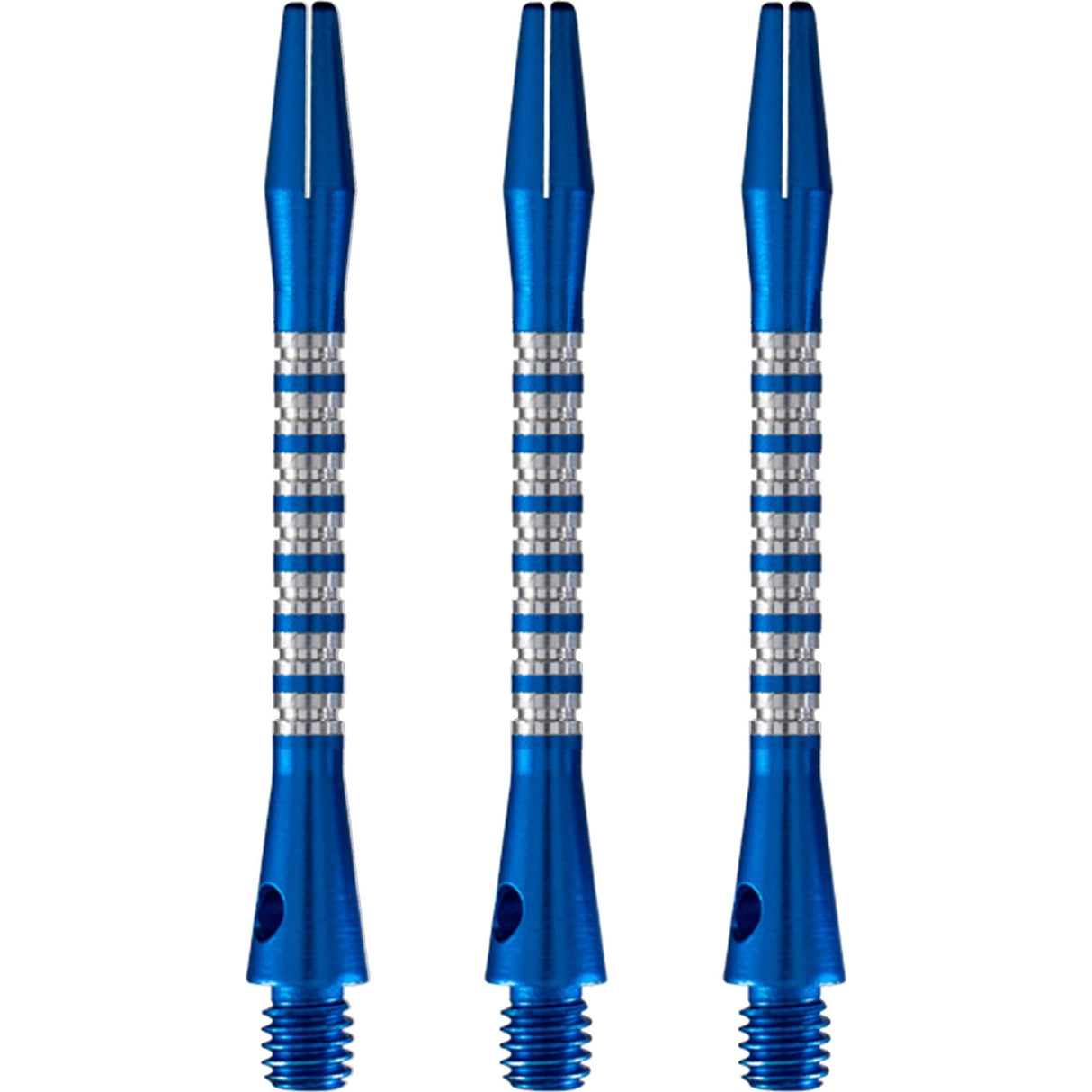 Shot Pyramid Dart Shafts - Aluminium Anodised - Blue Medium