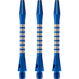 Shot Pyramid Dart Shafts - Aluminium Anodised - Blue Medium