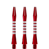 Shot Pyramid Dart Shafts - Aluminium Anodised - Red Tweenie