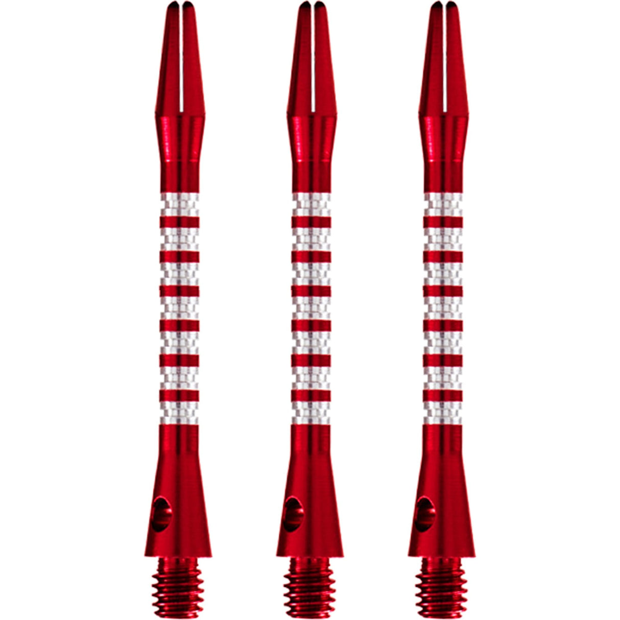Shot Pyramid Dart Shafts - Aluminium Anodised - Red Medium