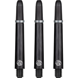 Shot Koi Carbon Dart Shafts - with Springs - Plain Black Medium