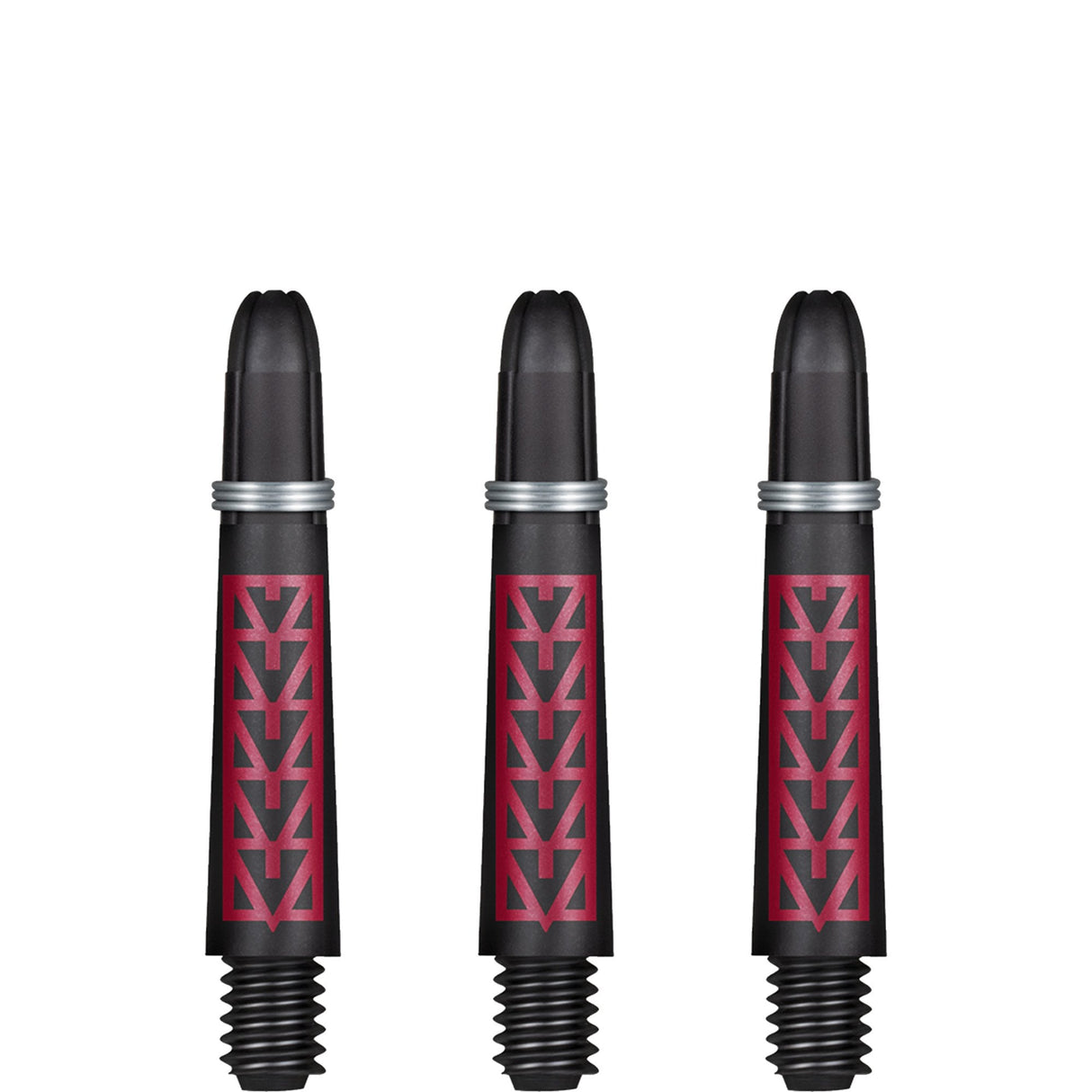 Shot Koi Carbon Dart Shafts - with Springs - Pakati Red