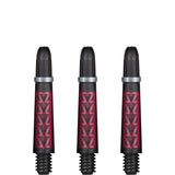 Shot Koi Carbon Dart Shafts - with Springs - Pakati Red