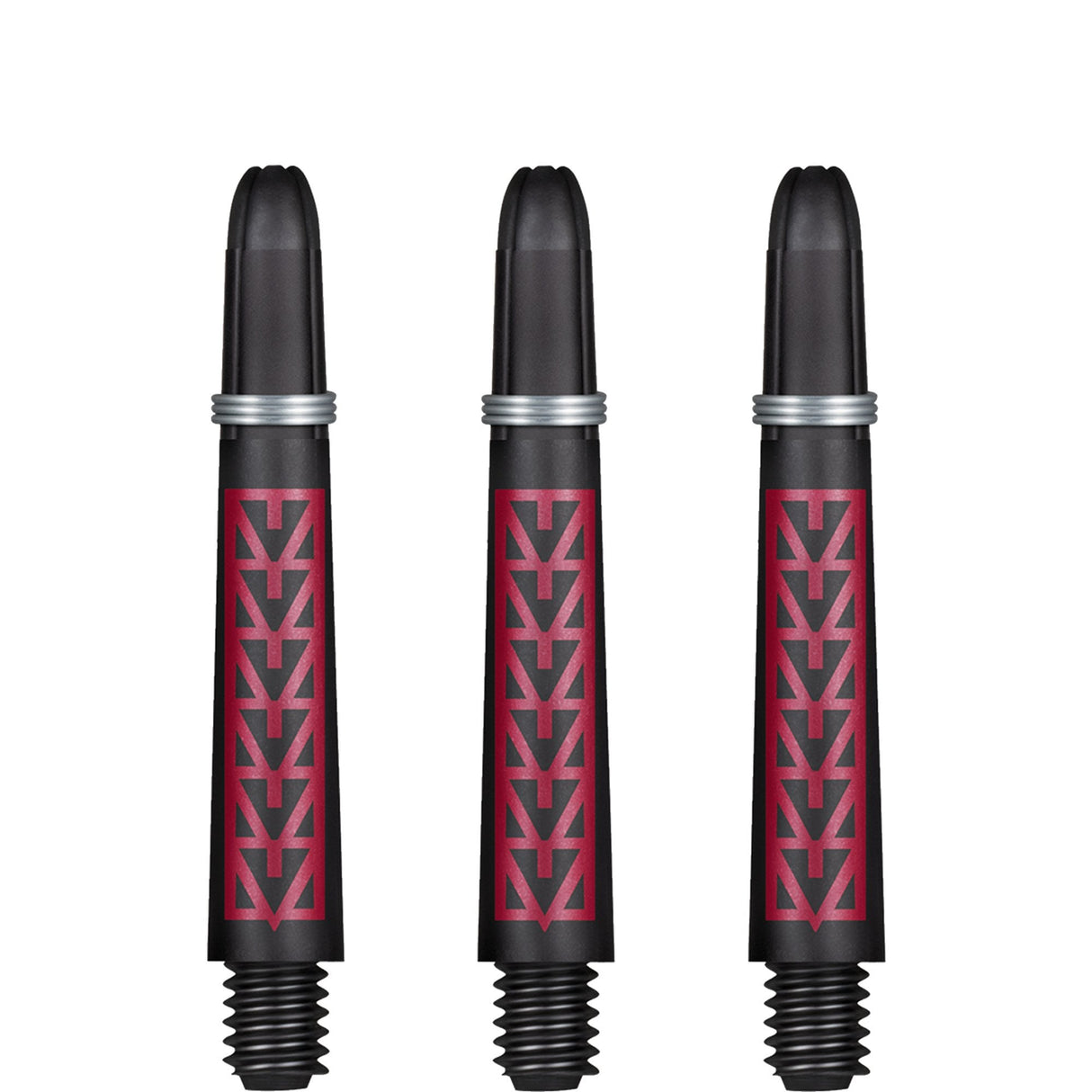 Shot Koi Carbon Dart Shafts - with Springs - Pakati Red