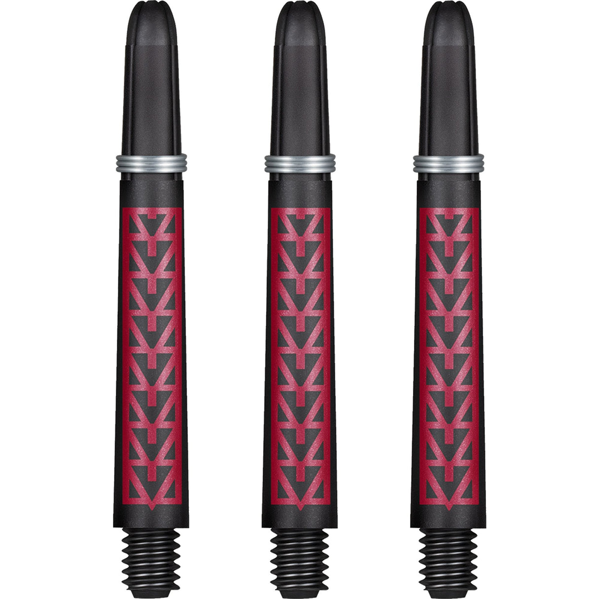 Shot Koi Carbon Dart Shafts - with Springs - Pakati Red