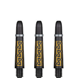 Shot Koi Carbon Dart Shafts - with Springs - Pakati Gold Short