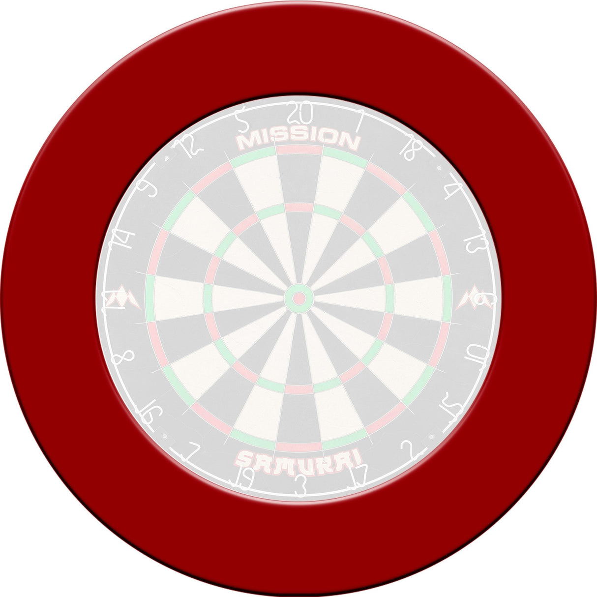 Mission Dartboard Surround - Pro - Heavy Duty - Plain Red