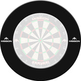 Mission Dartboard Surround - Pro - Heavy Duty - with Logo Black