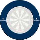 Mission Dartboard Surround - Pro - Heavy Duty - with Logo Blue