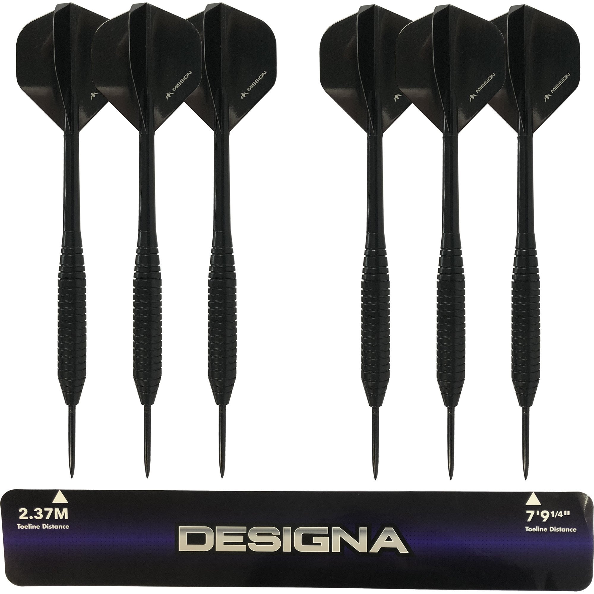 Dartboard Set: Mission Samurai II Dartboard + Pro Surround + Throwline