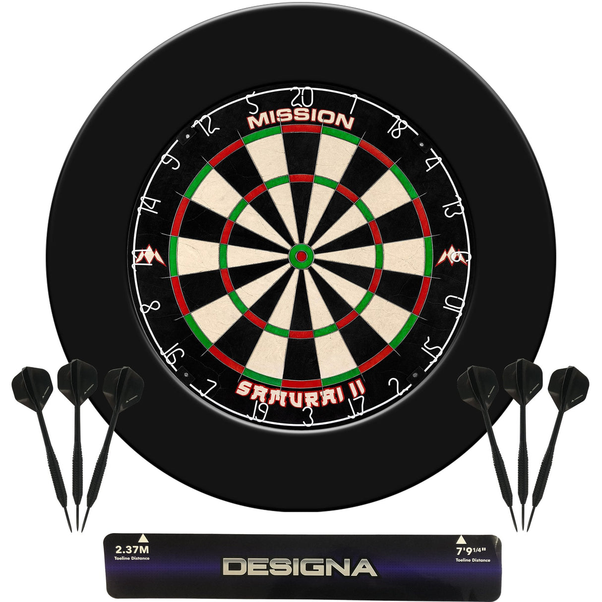 Deal 02 - Pro Surround - Samurai II Dartboard - Throwline - 6 Darts