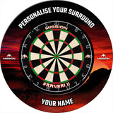 Mission Dartboard Surround - Heavy Duty - Design Collection - Red Dawn
