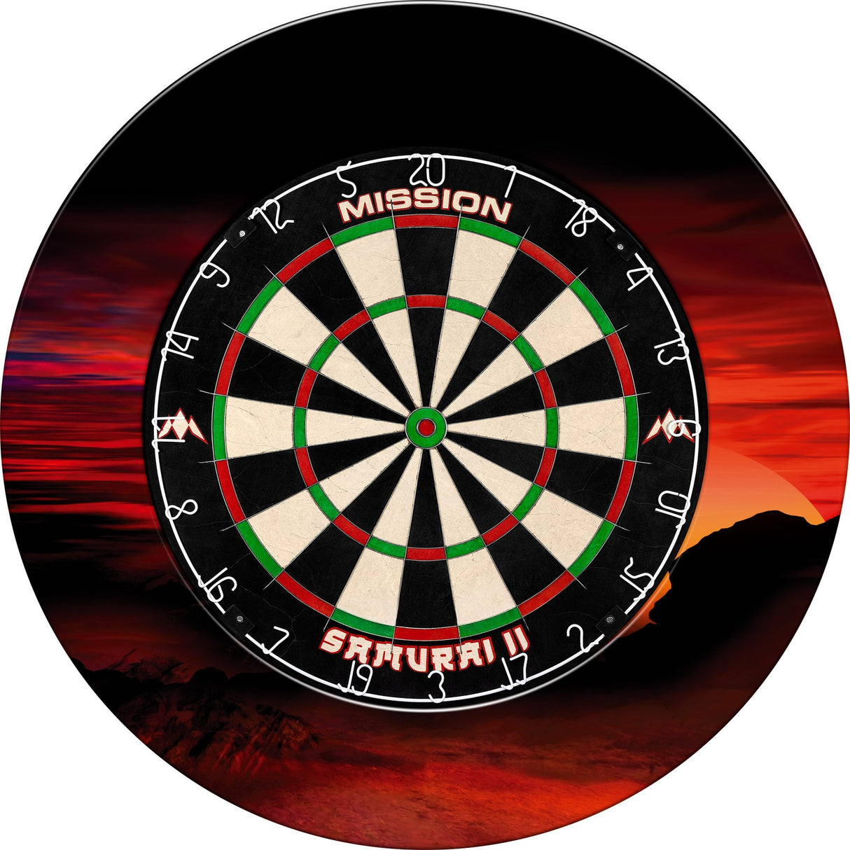 Mission Dartboard Surround - Heavy Duty - Design Collection - Red Dawn