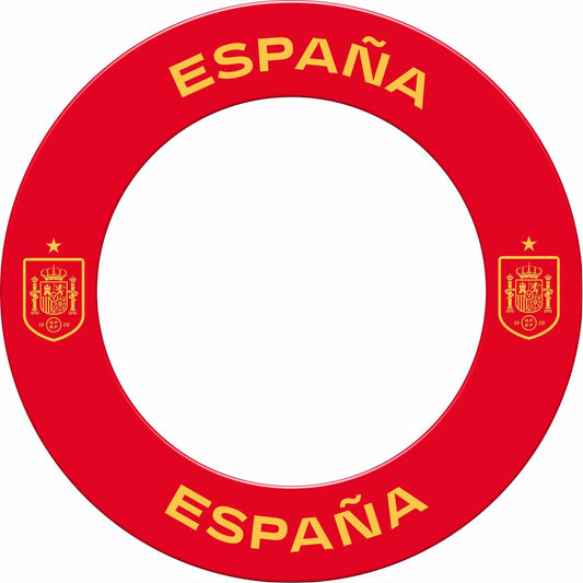 Espana Football Dartboard Surround - Official Licensed - S1 - Spain - Yellow Crest