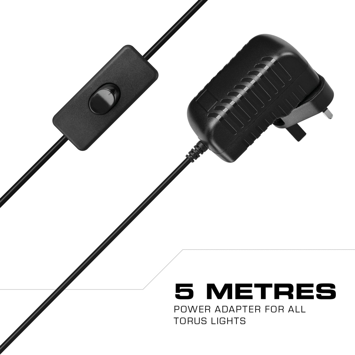 Mission Torus LED Replacement Power Adapter / Cable - Length: 5 Meter