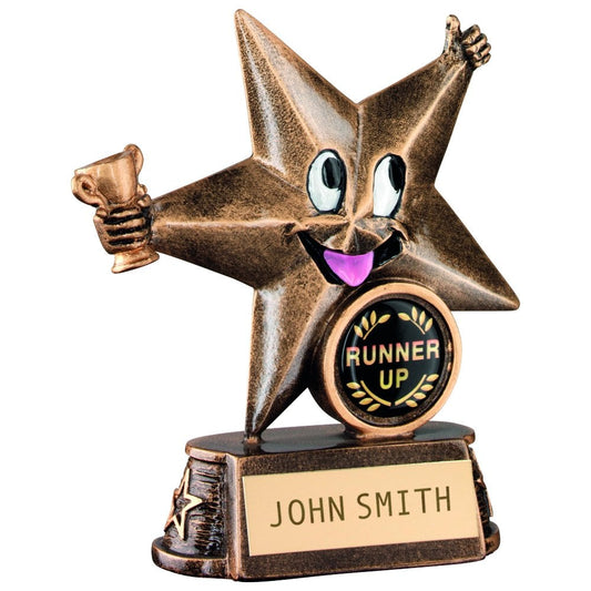 Comic Star Darts Trophy - Runner Up Award - Small